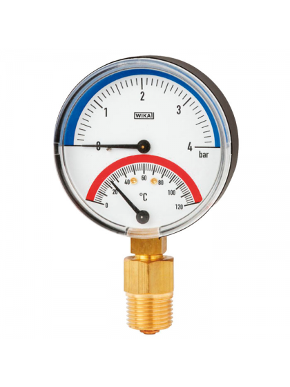 Models 100.0x, 100.1x Bimetall-Thermomanometer